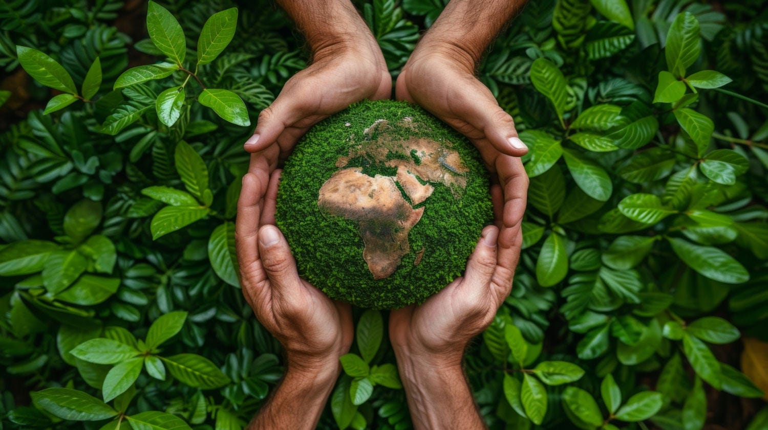 DASA Sustainability image hands around africa