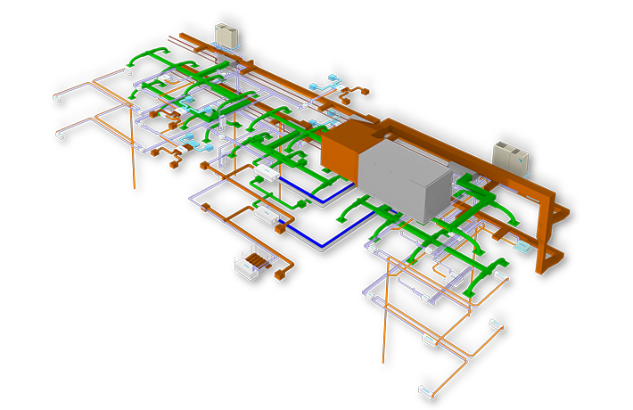 Si tratta di un modello 3D completo che fornisce informazioni preziose sulle specifiche di costruzione, quali le dimensioni dell’edificio, il cablaggio elettrico e gli impianti idraulici.